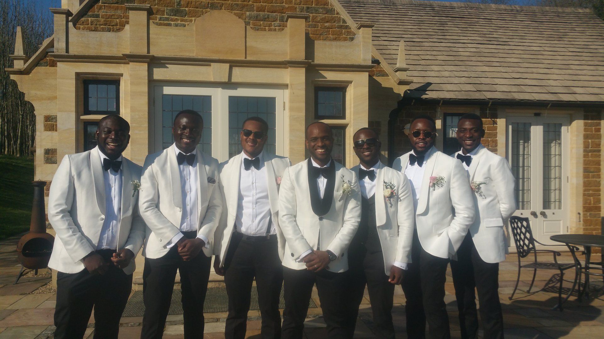 Ladywood Estate African Wedding Groom and Group