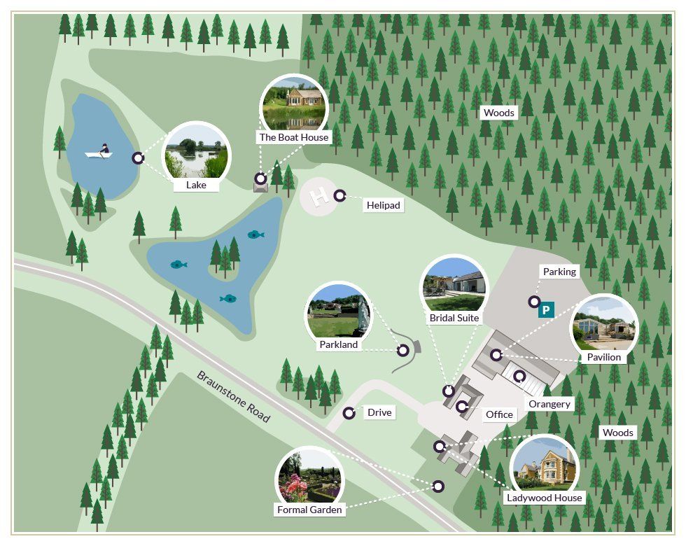 Ladywood Estate Map Close Up