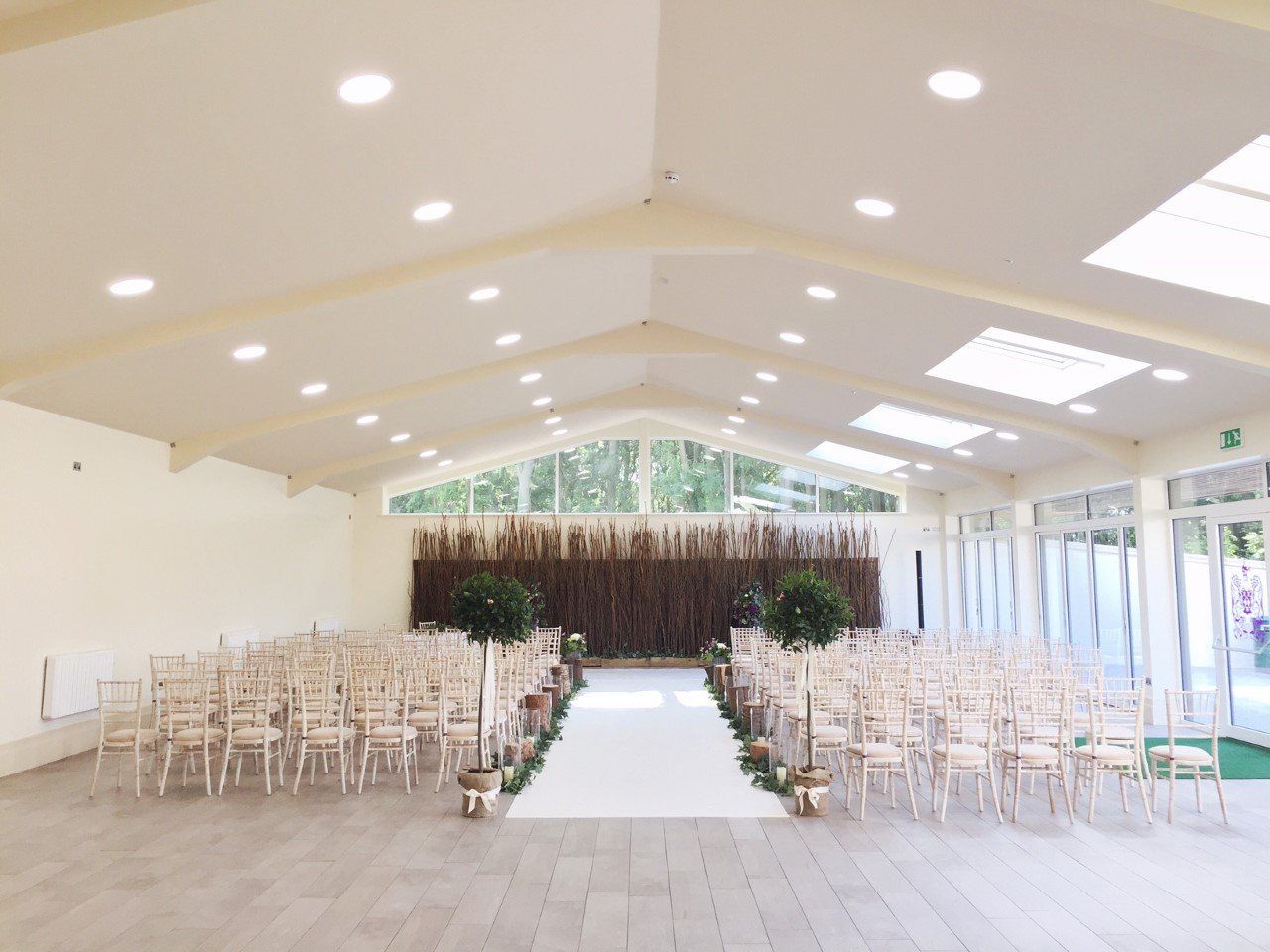Ladywood Estate English Wedding Ceremony Decor Image