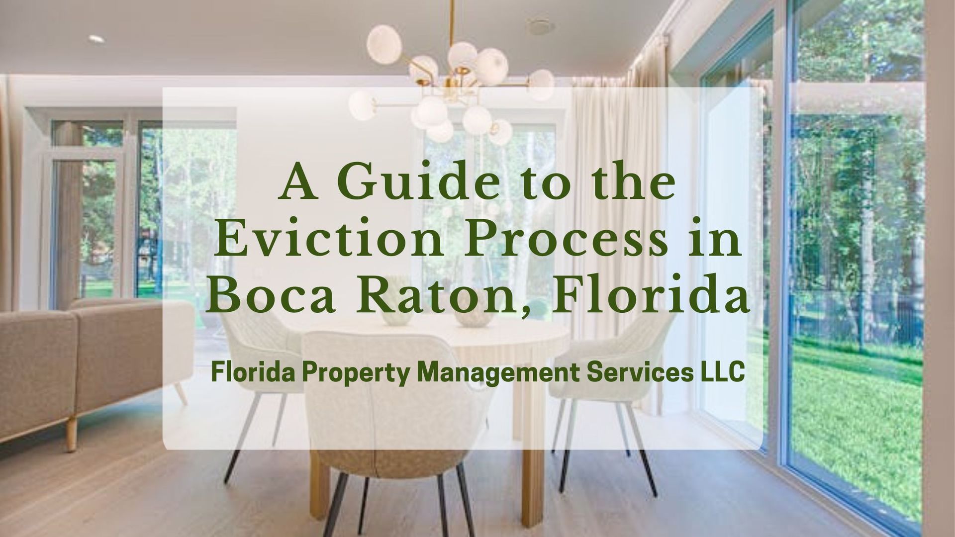 A Guide to the Eviction Process in Boca Raton, Florida