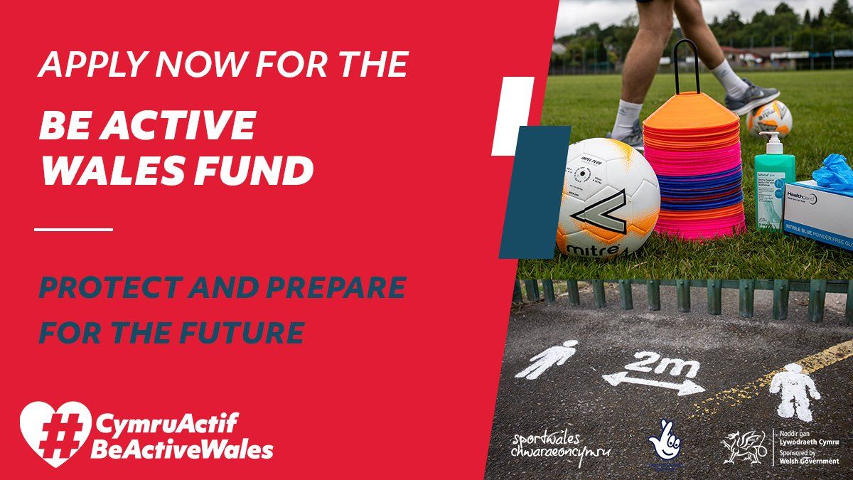 Apply now for the Be Active Wales Fund