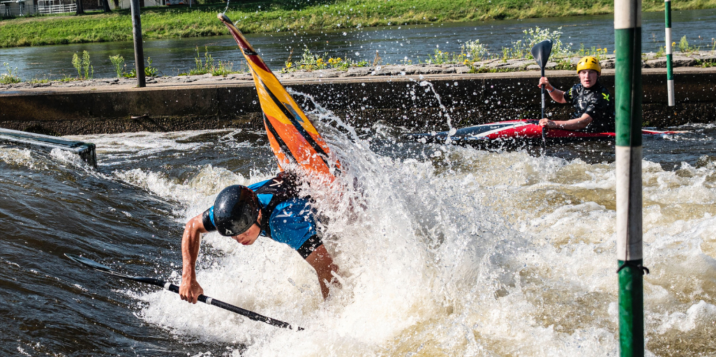 The competition's getting hot, hot, hot for the Canoe Wales Slalom Team!