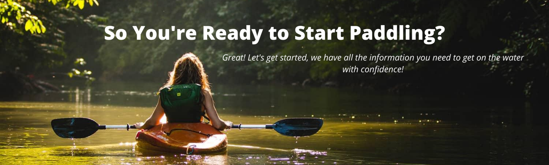 Getting Started Paddling