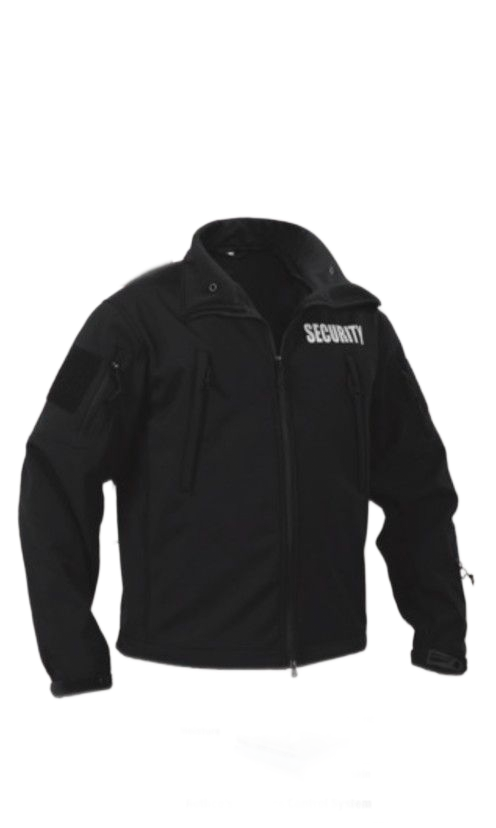 Black security jacket with 