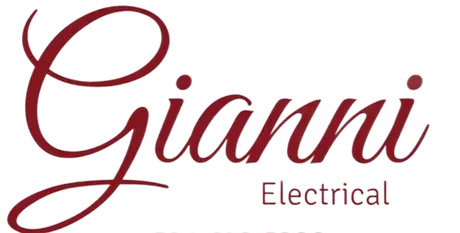 Gianni Electrical logo in burgundy script.