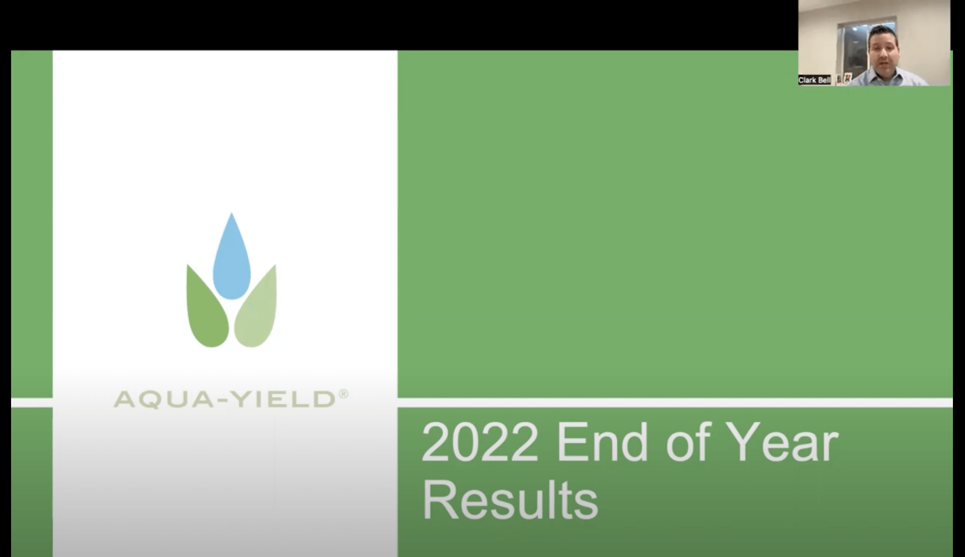 AquaYield 2022 End of Year Results