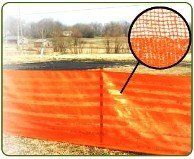 Tree Save, Orange Woven Barrier Fence is available in 4' X 100', 4' X 300' Master Rolls & 4' X 100' with pre-attached 5' Hard wood stakes