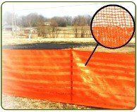 Orange Woven Barrier Fence - Tree Save with Stakes 