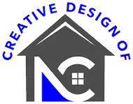 A logo for a company called Creative Design of a House.