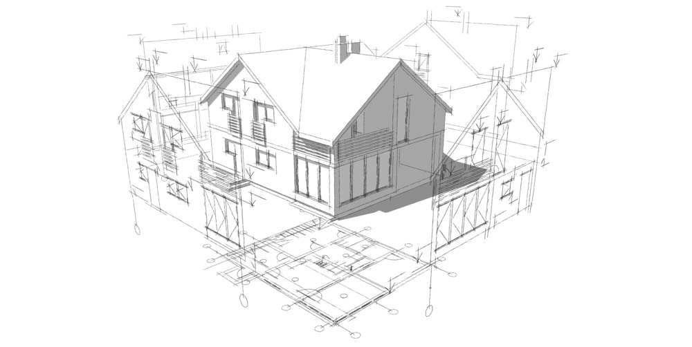 Architectural drawing 3D illustration in Sunshine Coast