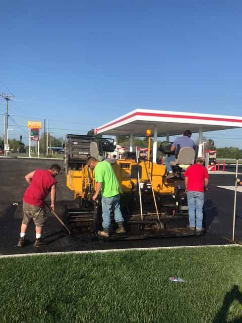 Paving Services — Team Paving a Gasoline Station in Paducah, KY