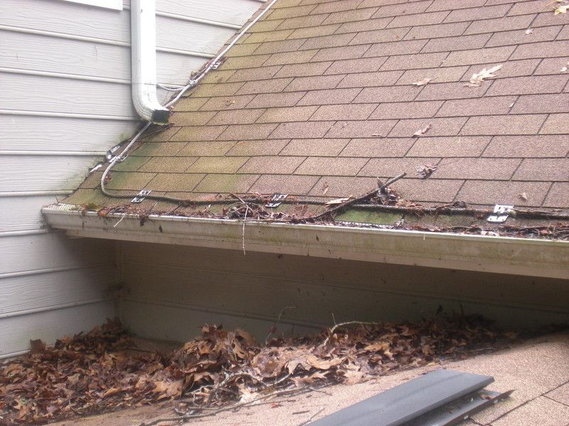 Before Cleaning Roof With A Lot Of Leaves – Clarkesville, GA – Xtreme Cleaning Service LLC