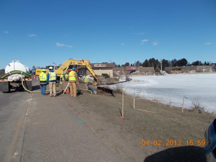 Excavator Doing Work — Arbor Vitae, WI — Howard Bros.