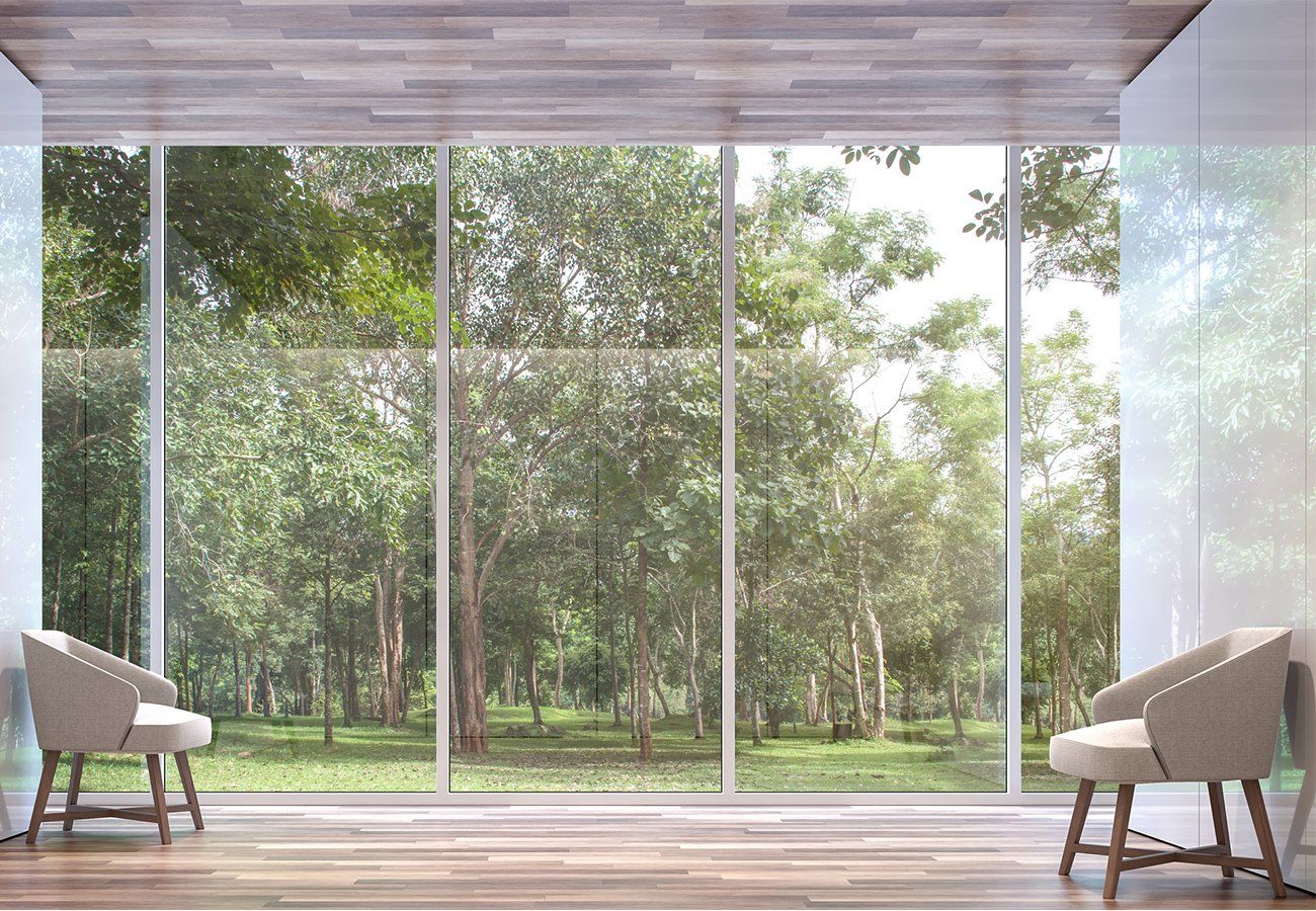 Residential Glass — Glass Wall of House Living Room in Pleasanton, CA