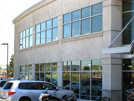 Commercial Glass — Commercial Building with Glass Window in Pleasanton, CA