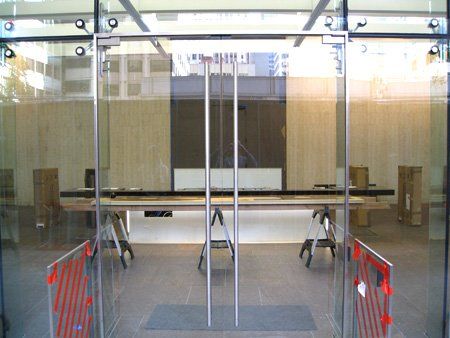 Commercial Glass Repair — Glass Doors and Frames with Metal Handle in Pleasanton, CA