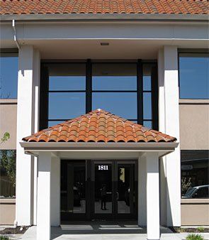 Glass Repair — Commercial Building Exterior with Glass in Pleasanton, CA