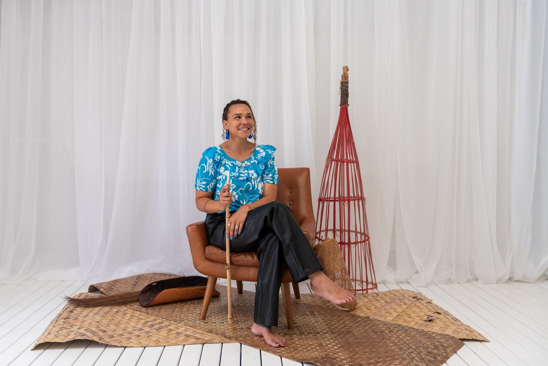 Portrait of Libby Cook-Black exploring heritage and connection to Country through Female First