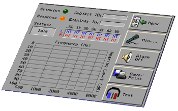 Audiometer Control Screen