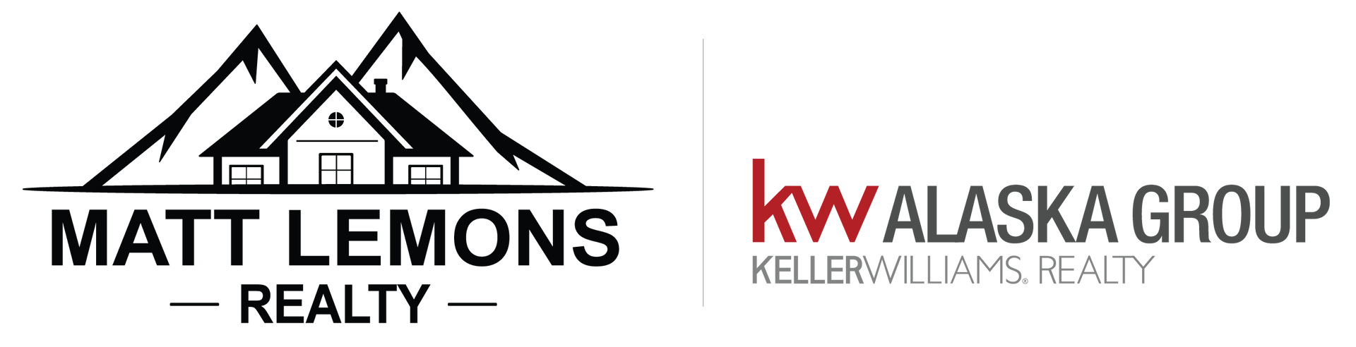 A logo for matt lemons realty and kwa alaska group