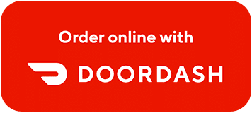 A red button that says `` order online with doordash ''.