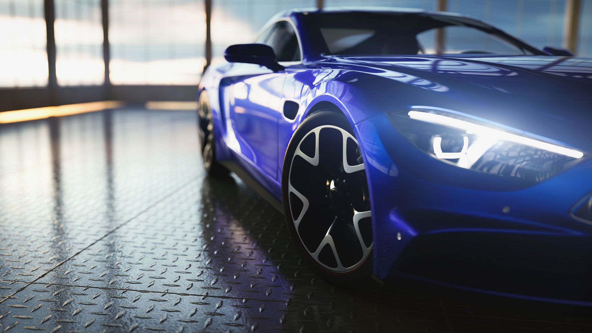Blue Sports Car — Ludowici, GA — Goode Customs