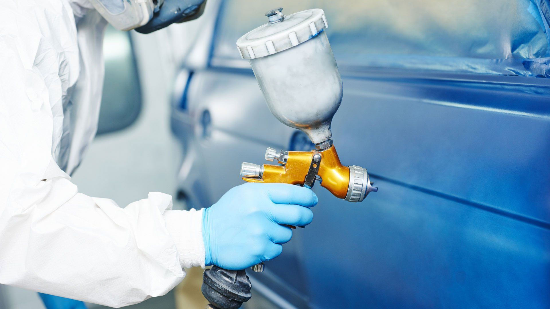 Painting Car with Blue — Ludowici, GA — Goode Customs