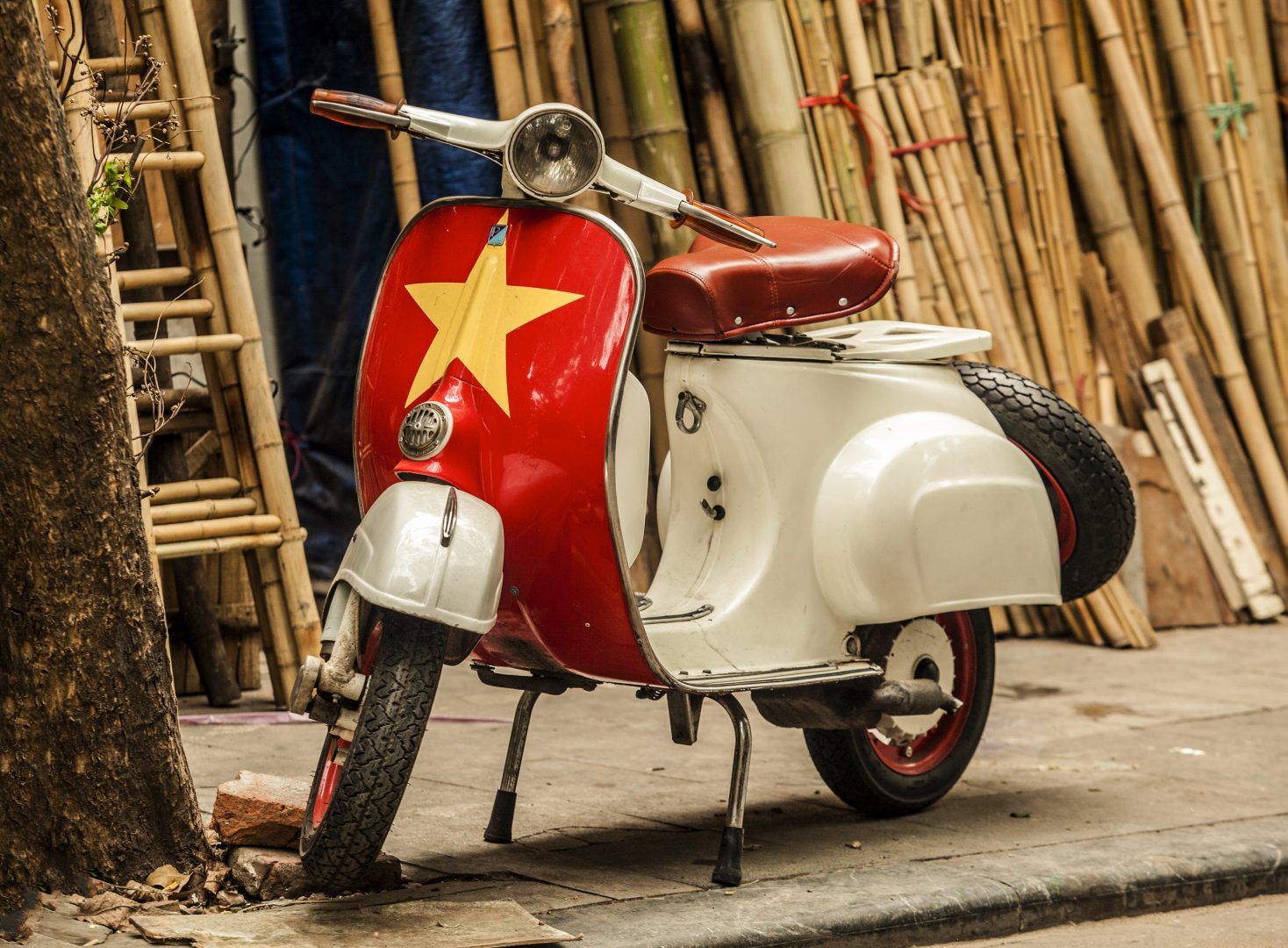 Vintage Vespa in Hanoi
