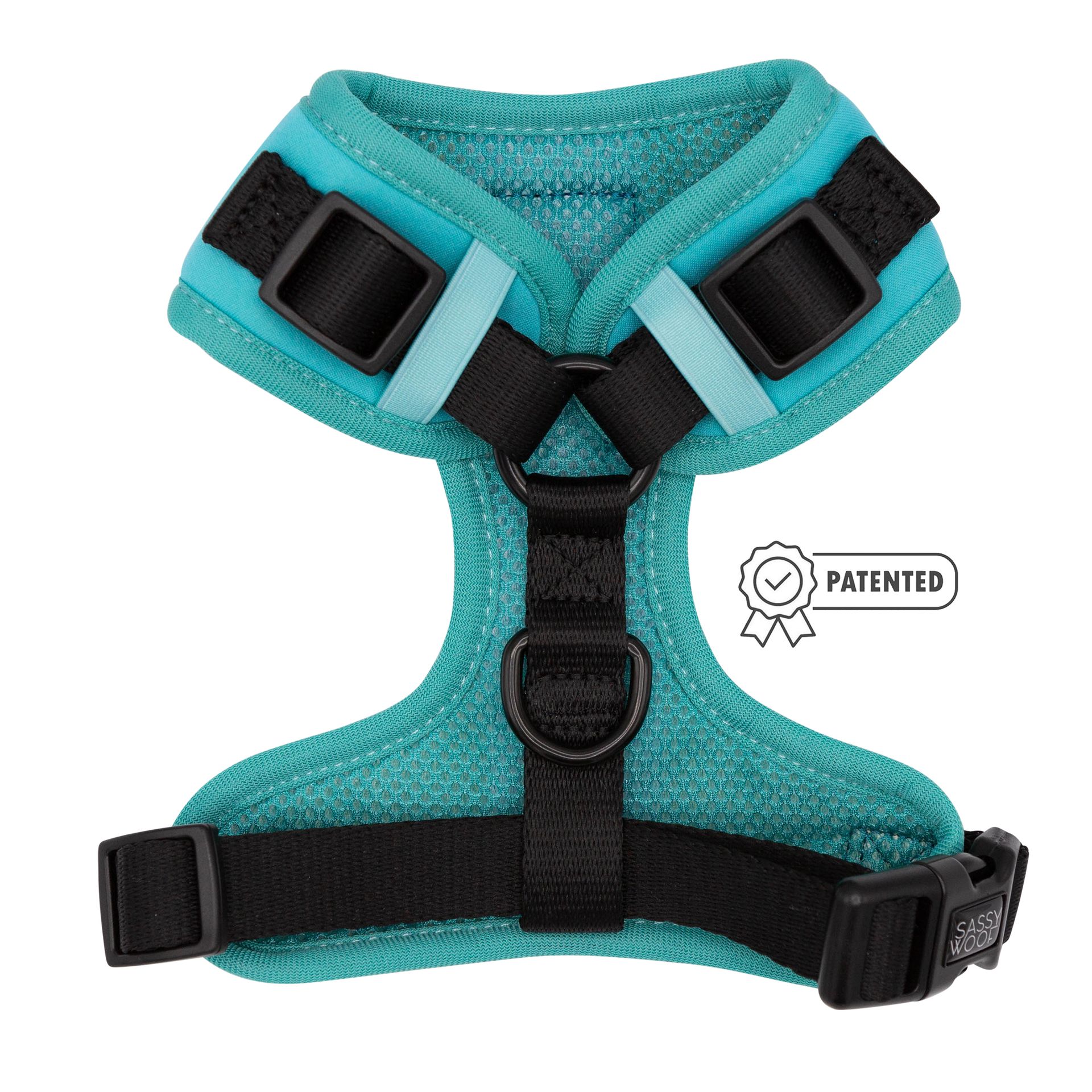 Dog Adjustable Harness-Neon Teal