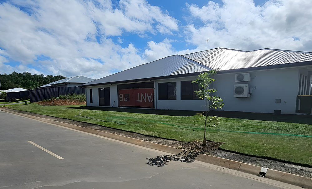 Freshly laid turf in Cairns