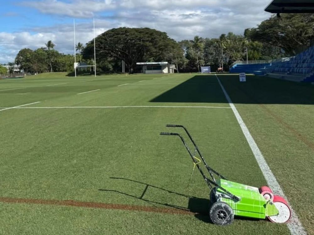Installed Turf in A Large Commercial Area
