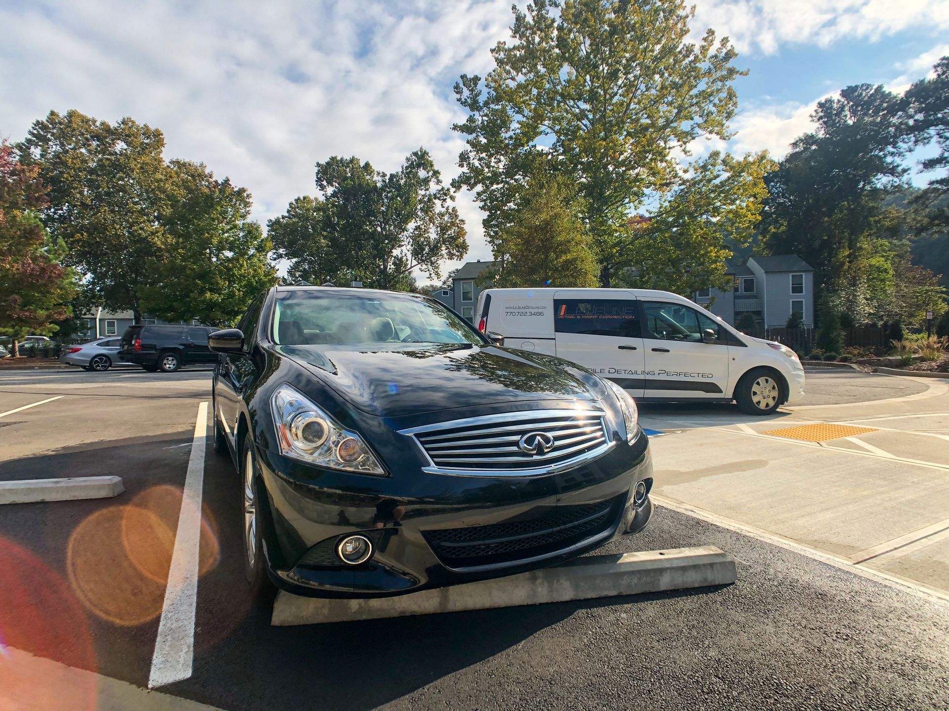 Ceramic coating black car