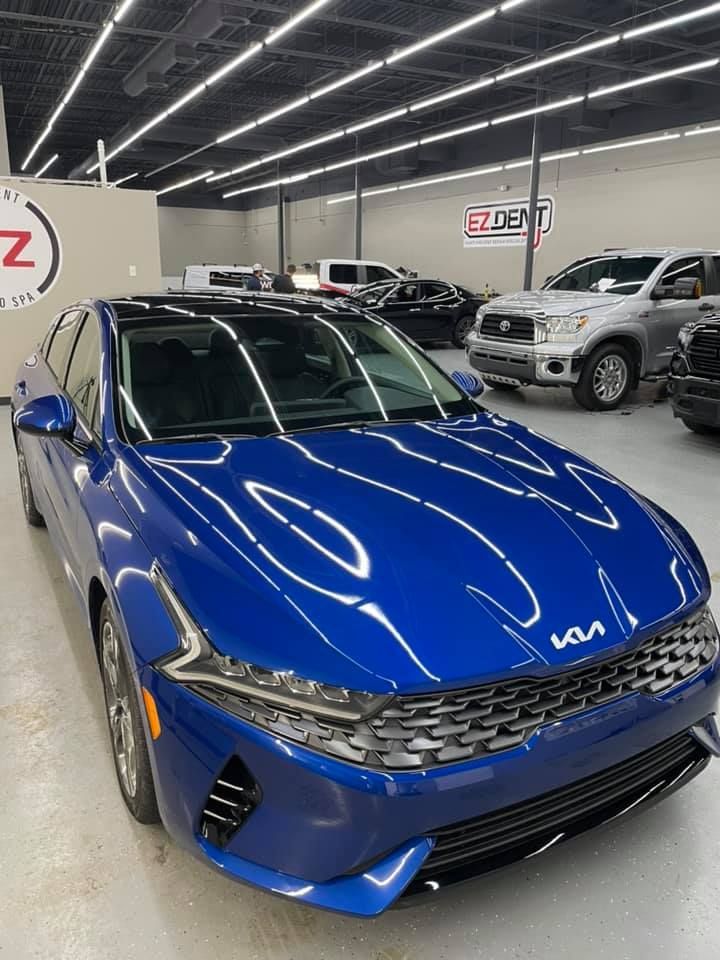 ceramic coating blue car