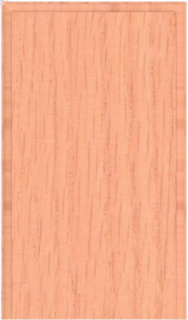 Close-up of a vertical wood panel with reddish-brown grain.