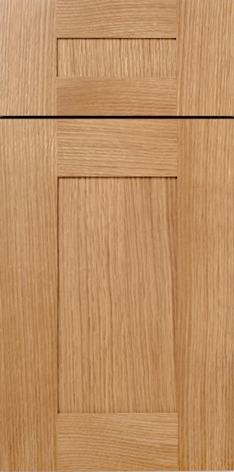 Wooden cabinet doors with a raised panel design.