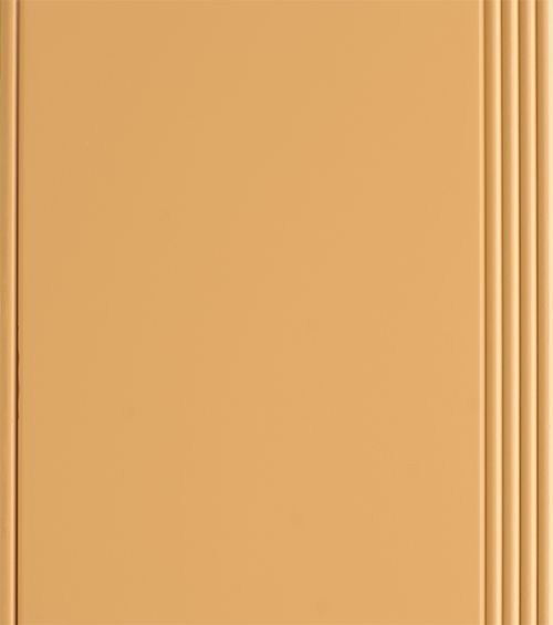 Beige panel with a raised, grooved edge on the right side.