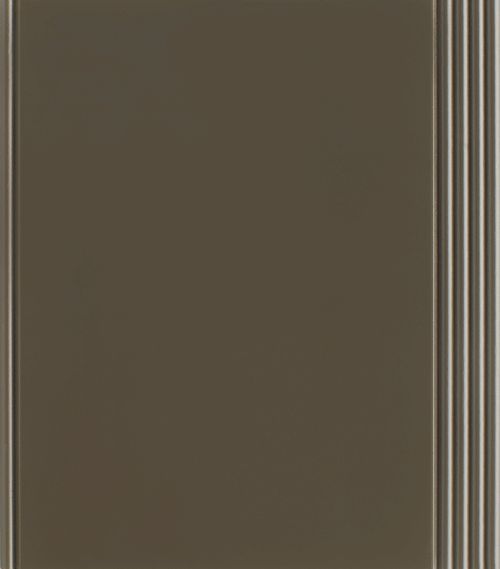 Brown wall panel with vertical lines on the right edge.