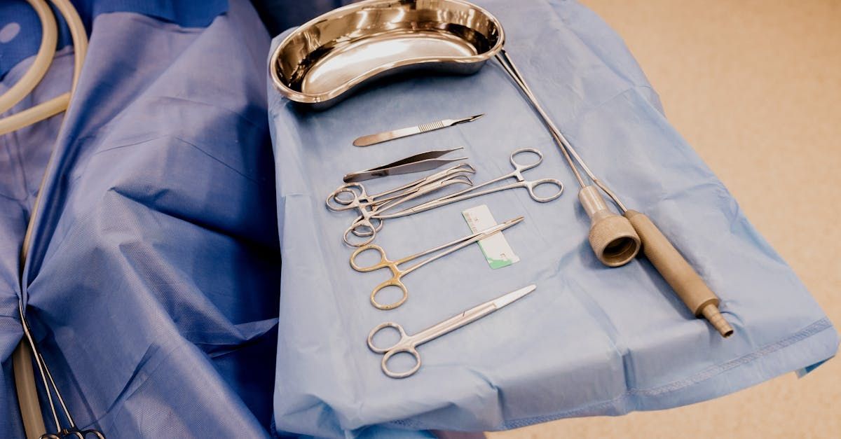 Sandstone Therapeutic Massage / a tray of surgical instruments. 