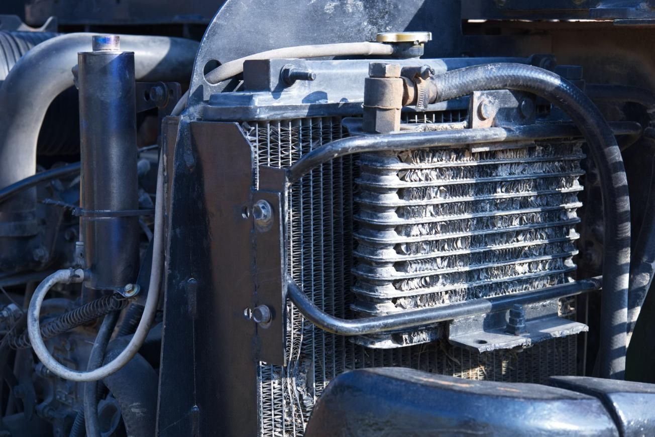 A Close Up Of A Radiator On The Front Of A Vehicle — Hastings Diesel Service In Laurieton, NSW