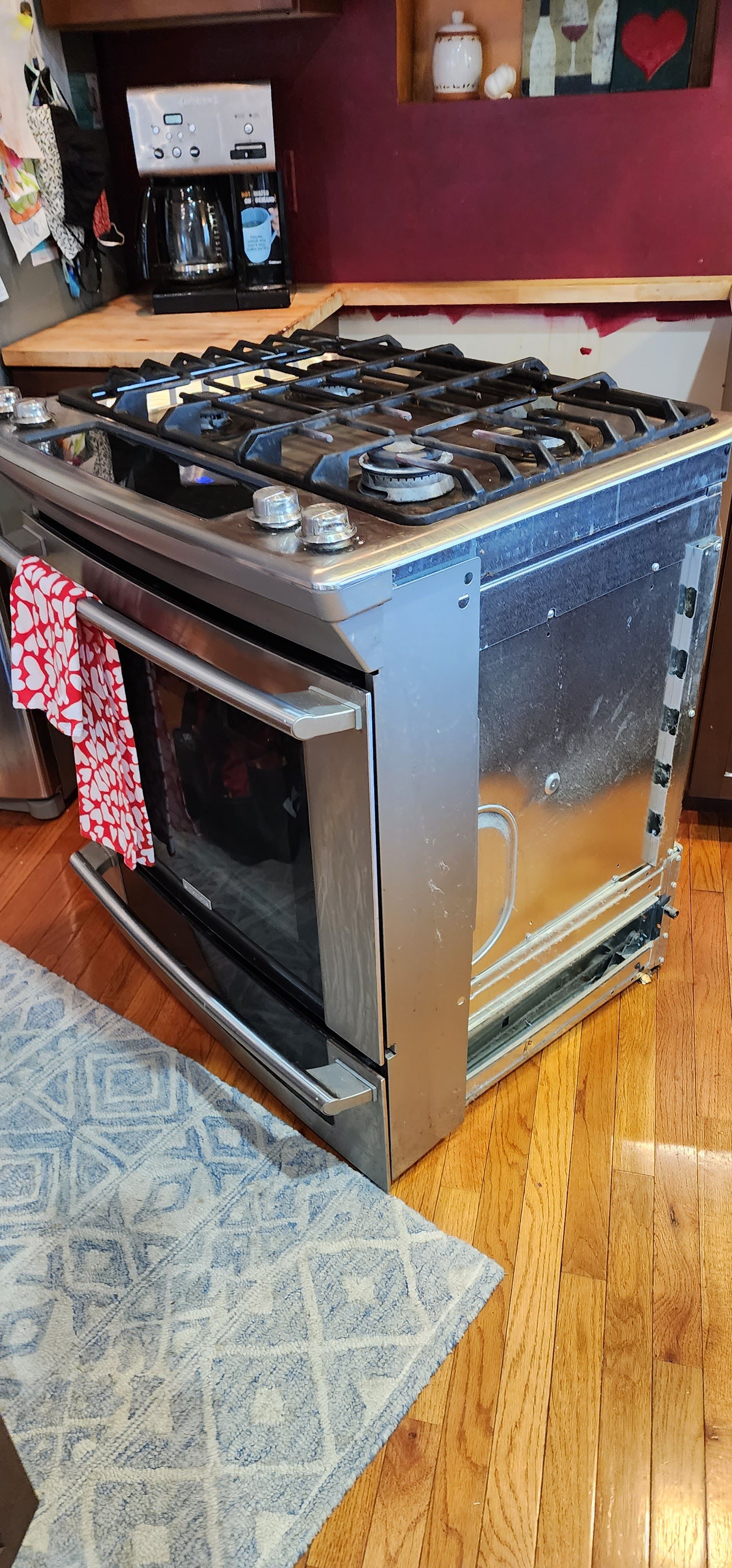 Stove repair.