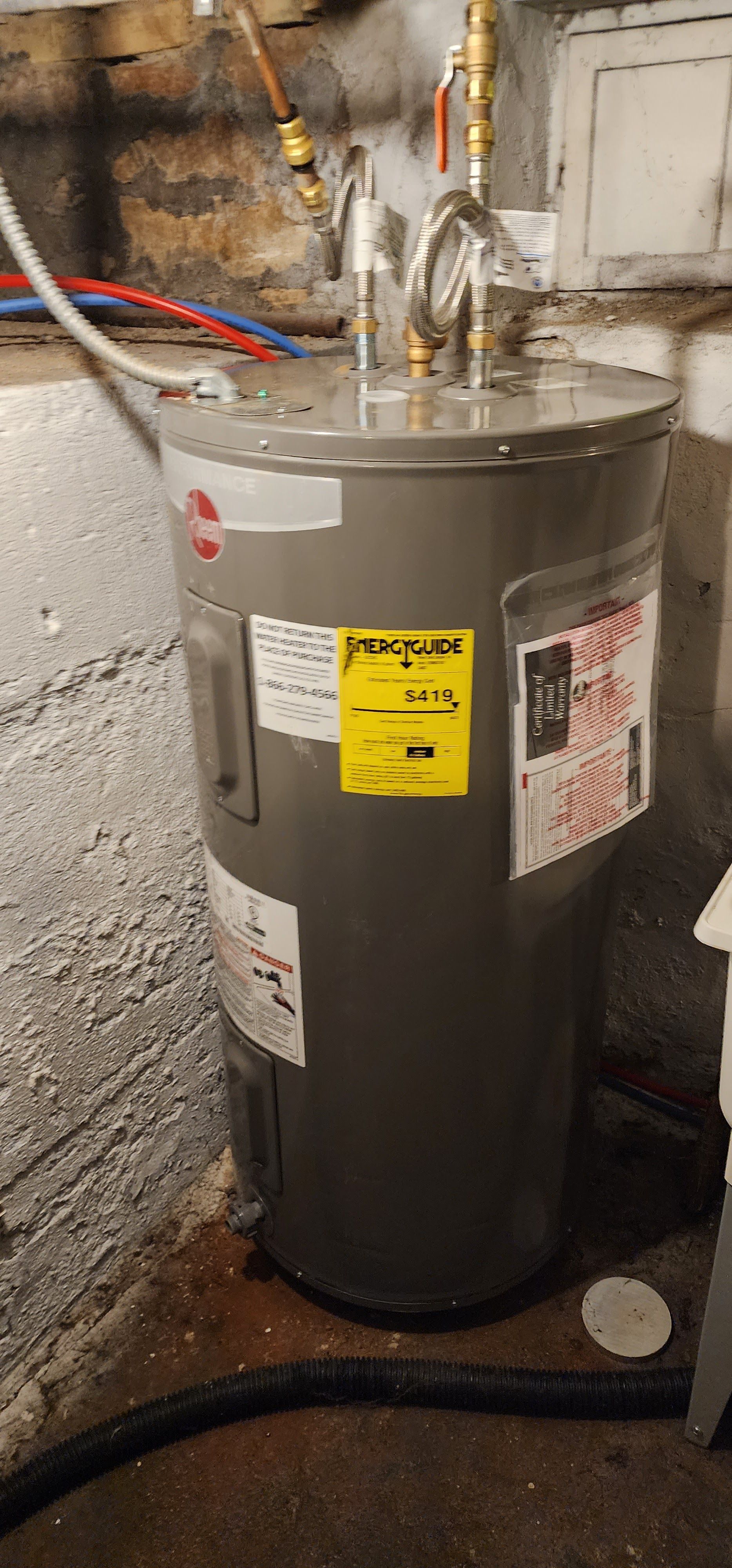 Water heater repair.
