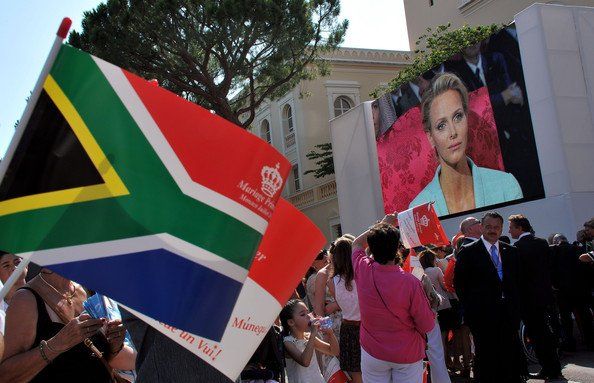 bandiere matrimonio Alberto di Monaco 2