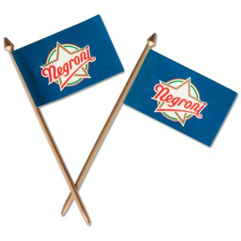 bandierine con asta Negroni
