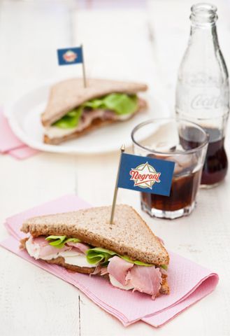 bandierina con asta Negroni