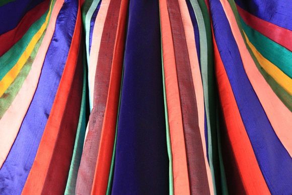 Coloured nautical fabric