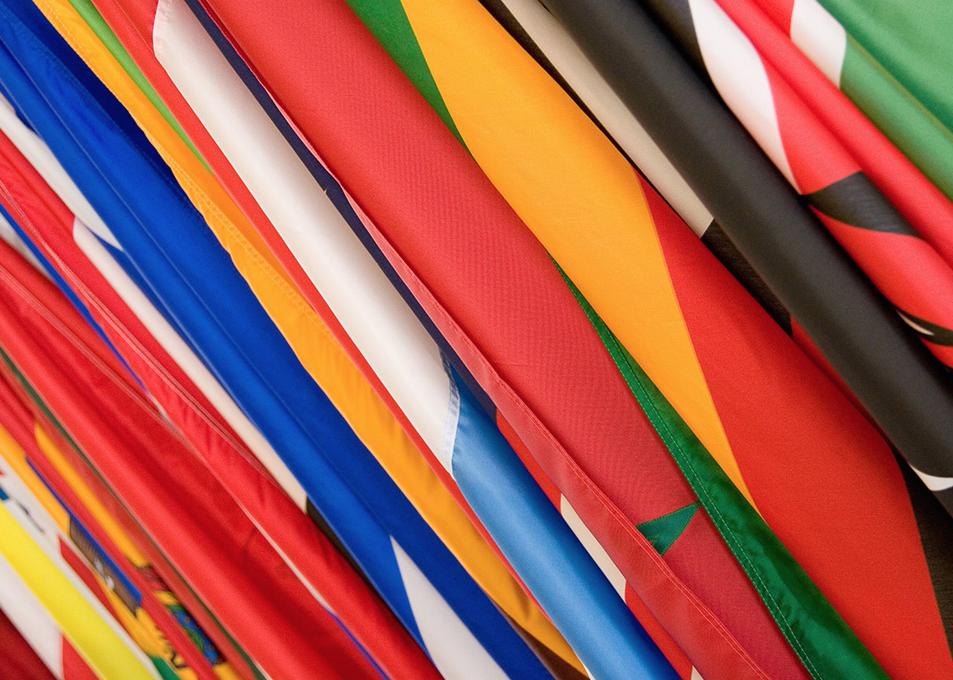 colourful flags