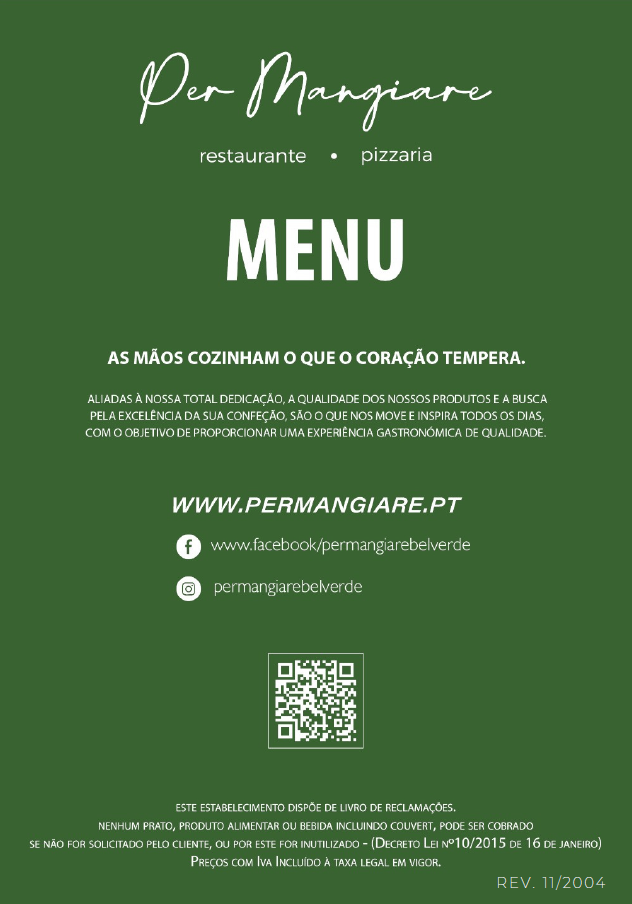 Menu Per Mangiare