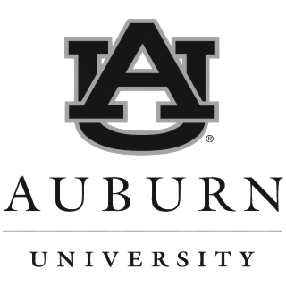 A black and white logo for auburn university