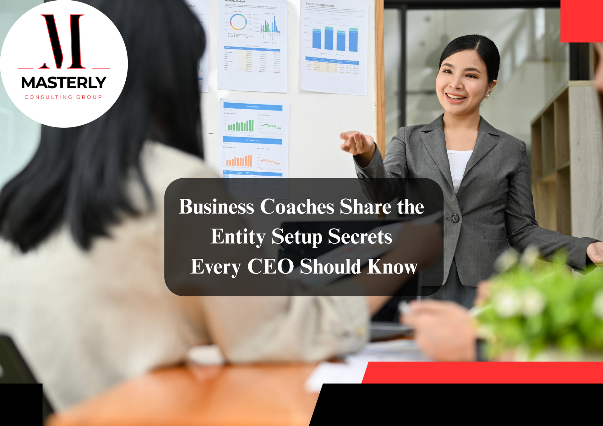 Professional business coach advising an entrepreneur