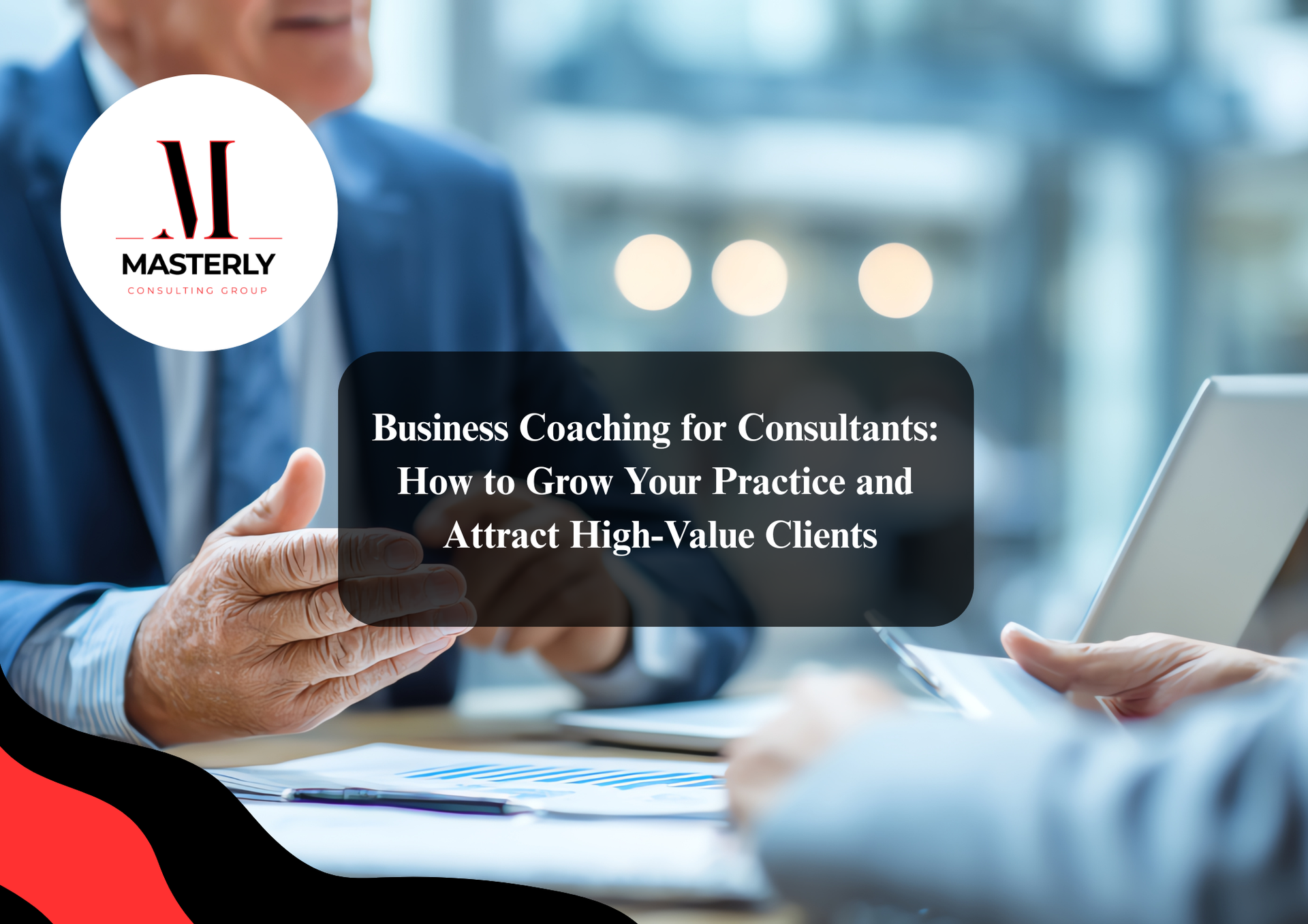Business coach meeting with a client.